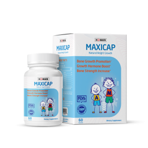 Maxicap - Hỗ trợ tăng chiều cao tự nhiên cho trẻ từ canxi tương thích và tinh chất tuyến yên GH